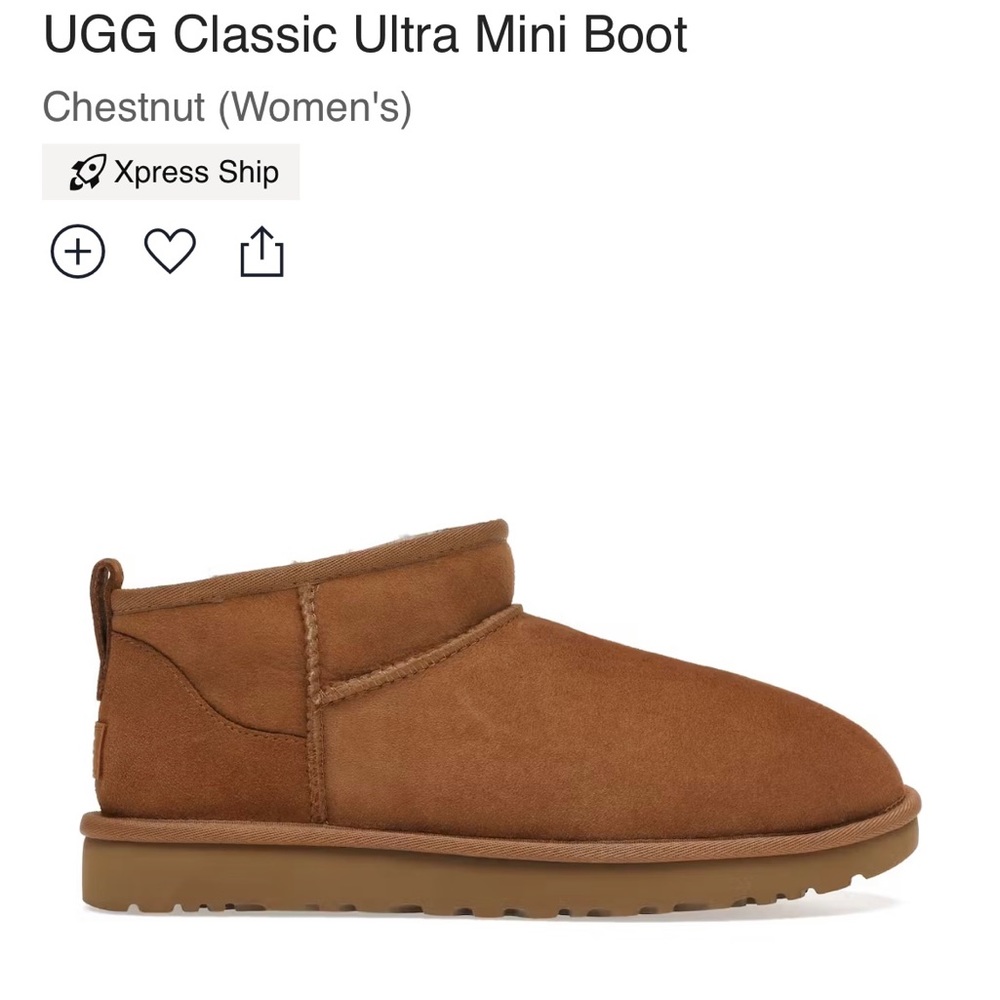 Ugg classic ultra mini chestnut